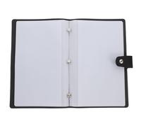 SHERCHPRY Album Portadocumenti in Pu Spesso Nero, Organizzatore di Ricevute e Fatture per Ufficio, Contenitore Portatile per Archiviazione Documenti, per Scuola, Casa e Attività