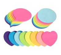 SHERCHPRY Blocco Note Adesivi per e Studenti Mini Blocchi Note Colorati a Forma di Cuore Adesivo Forte Set da 24 Blocchetti Memo Piccoli per Appunti e Organizzazione Scolastica