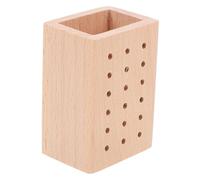 SHERCHPRY Blocco Portaoggetti in Legno Per Punte Trapano Organizer Per Blocchi Portautensili Blocco Portafresa Per Unghie Per Salone