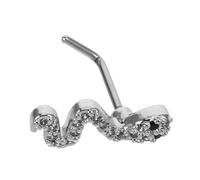 SHERCHPRY Borchia Per Naso Di Serpente Finto Piercing Alla Pancia Kit Per Piercing Setto Di Serpente Piercing All'orecchio Piercing Naso Silver Acciaio Inossidabile