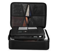 SHERCHPRY borsa portadocumenti impermeabile Casusto di impermeabili porta di viaggio cartella ignifuga Panno siliconato liquido in fibra di Nero