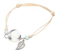 SHERCHPRY Braccialetto di Tarassaco Fiori Secchi da Polso per Ragazze, Gioielli da Polso Leggeri Ciondolo in Vetro, Regalo per Matrimonio e Occasioni Speciali