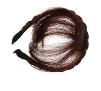 SHERCHPRY Braided Headband with Air Bangs Synthetic Natural-looking Hairpiece Fishtail Braid Wig for Women Lightweight and Easy-to-wear Hair Extension