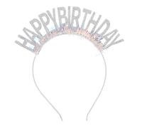 SHERCHPRY Buon Compleanno Alla Fascia Di Compleanno Tiara Bandiera Per Scintillanti A Cerchio Chiusura Festa Di Per Donne E Ragazze