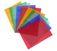 SHERCHPRY Cartelle di Plastica Trasparenti A4 Set da 10 Pezzi Buste Porta Documenti in Polietilene Organizer per Ufficio e Scuola Custodia per Fogli Formato Lettera Colori Assortiti