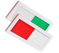SHERCHPRY Cartello privacy occupato libero in PMMA, autoadesivo, per ufficio e hotel, 2 pezzi, 10 x 4 x 0 CM