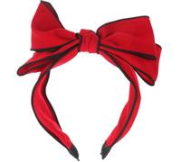 SHERCHPRY Cerchietto per Chioma Fiocco Rosso Adorabile e Delicato, Accessorio Donna per Party e Cosplay, Fascia che Resta Ben Salda sui Chioma