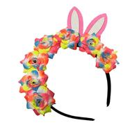 SHERCHPRY Cerchietto Per Con 7 Decorazioni Floreali A Forma Di Coniglietto Pasquale Per Cosplay