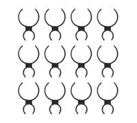 SHERCHPRY Clip Foro Singolo 10 Pezzi in Plastica Nera per Candele da Torta Evitando Fuoriuscite per Feste e Feste per Bottiglie