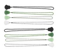 SHERCHPRY Collana Buddha Unisex in Stile Etnico Ciondolo e Perline Rotonde Set da 8 Pezzi di Catene Lunghe per Maglioni Accessorio Leggero e Versatile per Feste e Uso Quotidiano