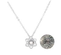 SHERCHPRY Collana Da Donna Ciondolo a Proiezione 100 Lingue Ti Amo in Strass, Lega Durevole e Sicura, Leggera Per Feste, Party, Ufficio e Regalo Creativo Per Madre e Fidanzata