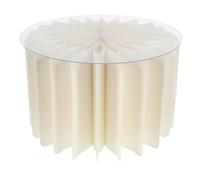 SHERCHPRY Colonna Romana Elegante Centro Tavola Pieghevole in Carta e Plastica Beige Supporto Cilindrico Facile da Trasportare e Riporre per Decorazioni Festa e Party