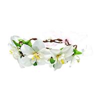 SHERCHPRY Coparino Lily Fascia Decorazioni per la doccia nuziale giglio floreale Bride Headband per il del matrimonio accessori per da sposa per le spose Beige Colore Casuale