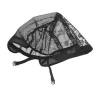 SHERCHPRY Coperchio per la rete per pizzo Traspirante parrucca Calvo giudice Maglia berretto a rete per retine per copricapo Canno di sonno per Wigs Caps Nero