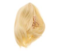 SHERCHPRY Copertina Per Parrucca Per Corta in Fibra Chimica Marrone Pizzo Bob Wig Frangia Signore Parrucche Da Festa Biondo Naturale Filo Ad Alta Temperatura D'oro