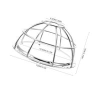 SHERCHPRY Copertura Protettiva in Rete di Metallo 2 Pezzi per Testina Sprinkler Antincendio Gabbia di Sicurezza Resistente al Calore Montaggio a Filo Protezione Antimanomissione per