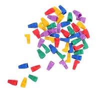 SHERCHPRY Copri Stivali Ethernet e Cappucci Protettivi per Cavi Dati Cat5/cat6/cat7, Set da 50 Pezzi, Resistente e Facile da Installare, Protezione Connettori per Reti Domestiche e Aziendali