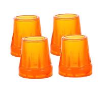 SHERCHPRY Copripiedi Per Stampelle Antiscivolo in Gomma 4 Pezzi, Protezione Per Gambe Bastone, Tappetino Per Piedi Per Pavimenti Duri Come Parquet e Ceramica, Accessori Per Anziani e Ausili Mobilità