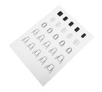 SHERCHPRY Cuscinetto Per Unghie Tappetino Per Unghie A Forma Di Miscelazione Polacco Stuoie Per Unghie Unghia Dito Formazione Nail Art Pratica Mano Gel Di Silice Trasparente