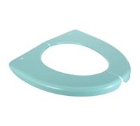 SHERCHPRY Cuscino Copriwater Pieghevole in Plastica Verde, Sedile WC Portatile e Lavabile, Adatto per Casa e Campeggio, Comfort per Adulti