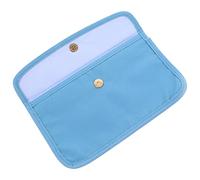 SHERCHPRY Custodia Porta Maschere per Bambini Blu in Lino Sintetico e Pvc, Design Portatile per Mantenere le Maschere Asciutte a Scuola in Ufficio