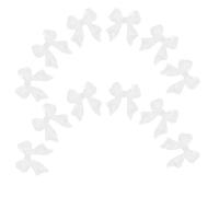 SHERCHPRY Decorazioni per Nail Art Fiocchi in Resina 300 Pezzi, Mini Ciondoli per Unghie Natalizi e Gioielli, Kit Adesivi per Unghie da Donna per Manicure Creativa e Salone