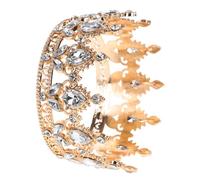 SHERCHPRY di compleanno regina d'oro diadema nuziale della sposa accessori per da sposa tiara nuziale per la sposa corone nuziali per il matrimonio Lega di zinco