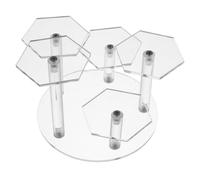 SHERCHPRY espositore profumi alzate per esposizione di gioielli supporto per fragranze collana Braccialetto Figure espositori in acrilico riser in acrilico esposizione acrilica Trasparente