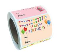 SHERCHPRY Etichette Adesive per Bomboniere di Compleanno 200 Pezzi Adesivi Colorati per Feste di Compleanno Sigilli per Buste Resistenti e Facili da Usare Forniture Decorative per Eventi