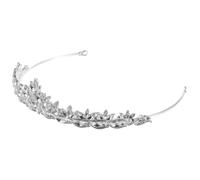 SHERCHPRY Fascia a Di Cristallo Nozze Diademi Fascia Da Sposa Per Addio Nubilato Damigelle Copricapo Nuziale Croona Di Principessa Diadema Di Strass Da Sposa Argento Lega Di Zinco