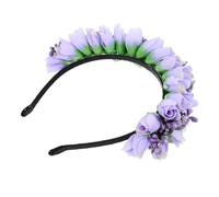 SHERCHPRY Fascia per fiore di tulipano simulato futura sposa donna colorato piccolo adulto fiore alla fascia per per tulipani Flower Girl Crowns Weddings tessuto Viola,porpora