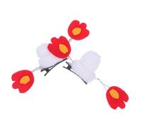 SHERCHPRY Fermagli Mini Cappello Halloween Leggeri e Resistenti Clip Laterali di Fiamma Diavolo Accessori Donna per Feste e Cosplay Adatti Lunghi e Corti