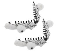 SHERCHPRY Fermagli per Chioma a Tenuta Forte 2 Pezzi a Forma di Coniglio in Peluche Texture Velluto Antiscivolo, Accessori Pasquali per Donne e Ragazze, per Chioma Lunghi e Spessi
