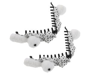 SHERCHPRY Fermagli per Chioma a Tenuta Forte 2 Pezzi a Forma di Coniglio in Peluche Texture Velluto Antiscivolo, Accessori Pasquali per Donne e Ragazze, per Chioma Lunghi e Spessi