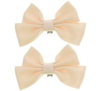 SHERCHPRY Fermagli per Scarpe Fiocco Rimovibili 2 Pezzi Colore Beige Chiaro Fibbie Decorative per Scarpe da Sposa e Décolleté Accessori per Tacchi e Ballerine Adatti a Tutte le Stagioni