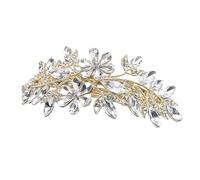 SHERCHPRY Fermaglio per Capelli Strass Forcina Primaverile Fiore Copricapo Elegante per Donna Adatto Matrimoni Feste e Uso Quotidiano