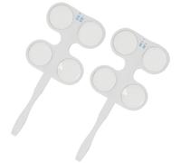 SHERCHPRY Flipper Ottico per Optometria 2 Pezzi Lenti a Doppia Faccia ±050D e ±100D 50°/100° per Allenamento Visivo e Test Ottici Accessori Portatili per Oculisti Studenti e