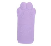 SHERCHPRY Gatto massaggio di ghiaccio stampo per ghiaccio portatile stampo per ghiaccio per il viso faccia muffa del ghiaccio di ghiaccio multifunzione Gel di silice Viola