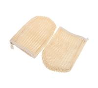 SHERCHPRY Guanti Esfolianti Per Corpo 2 Pezzi in Fibra Di Canapa Riutilizzabili Guanti Da Bagno Per Donna e Uomo Per Pulizia Profonda e Miglioramento Della Circolazione