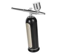 SHERCHPRY Kit Aerografo Portatile Compressore Ricaricabile con Display Aeropenna Multifunzione per Decorazione Torte Nail Art e Pittura Design Ergonomico per e Trasportabile