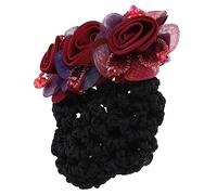 SHERCHPRY Lacci Per Capelli Rete Per Chignon Copertura Capelli Fiori Per Danza Tradizionale Uso Quotidiano Design Semplice e Classico Materiale Di Tessuto Morbido Per Donne