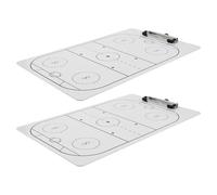 SHERCHPRY Lavagna per Allenatori di Hockey Cancellabile a Secco 2 Pezzi Superficie ad Alta Chiarezza Portatile e Leggera per Strategie e Allenamenti di Squadra