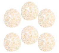 SHERCHPRY Maschere per Viso in Fogli Foglia D’Oro 10 Pezzi Maschera Idratante per la Cura Quotidiana della Pelle Femminile Confezione Portatile per Uso Quotidiano e Regalo