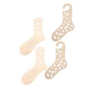 SHERCHPRY Modelli di Calzini in Legno per Lavorare a Maglia 4 Pezzi Design a Foglia e Cuore Espositori per Calze Intrecciate Strumenti Artigianali per Fissaggio e Visualizzazione per