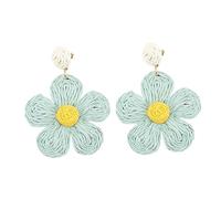 SHERCHPRY Orecchini Floreali Luminosi Orecchini Pendenti in Rafia Intrecciata Moda Femminile Ideale Per Amici Famiglia Eventi Speciali