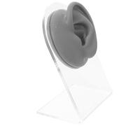 SHERCHPRY Orecchio Destro in Silicone Flessibile per Pratica Piercing e Esposizione Orecchini con Supporto, Kit Compatto per Esercitarsi al Piercing Professionale e Organizzazione Gioielli