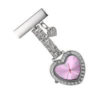 SHERCHPRY Orologio a Clip Polso Orologio Infermieristico Da Appendere Cuore Piccolo Infermiera Accessori Per Infermiere Da Lavoro Guarda La Clip Orologi Da Donna Lega Violet
