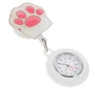 SHERCHPRY Orologio da tasca orologio medico retrattile orologio da donna appeso orologi per infermieri perno da allattamento watch vegito orologio da studente guarda il dottore quarzo bianca