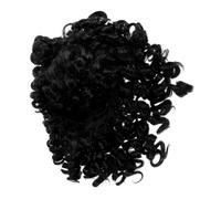 SHERCHPRY Parrucca Breve Marrone Accessori Per Bangs Margine Disordinato Ondulato Irsuto Estensioni Cosplay -riccio Costume Parrucca Di Corti Filo Ad Alta Temperatura Nero