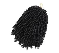SHERCHPRY Parrucca Treccia Dreadlock Sintetica Chic, Copricapo alla Moda Chioma Intrecciati, Parrucca Quotidiana Decorativa per Donna, Set di Chioma alla Moda Afro Ricci